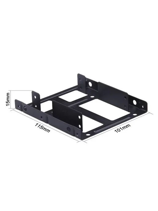 Нет бренда Двойной кронштейн для жестких дисков black Disk Bracket, черный, фото 5