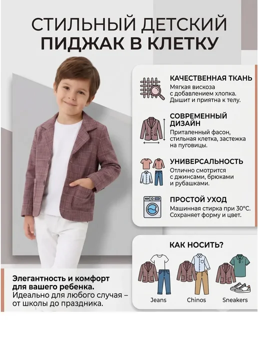 CHADOLLS Пиджак для малыша, розовый, фото 8