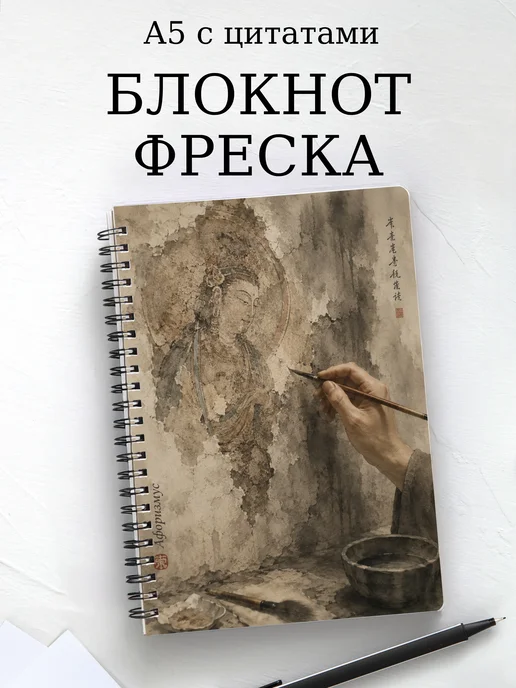 Блокнот Фреска с мотивирующими цитатами