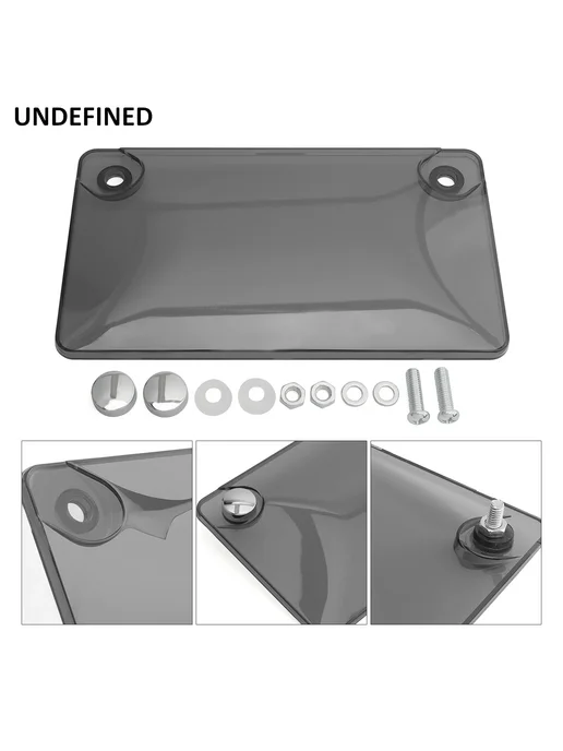 UNDEFINED Крышка рамки номерного знака мотоцикла, защитная крышка для, серый, фото 5