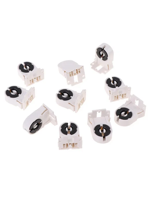 Нет бренда Держатель лампы T8 G13 пластиковый 250V 20PCS, 20 шт, фото 4