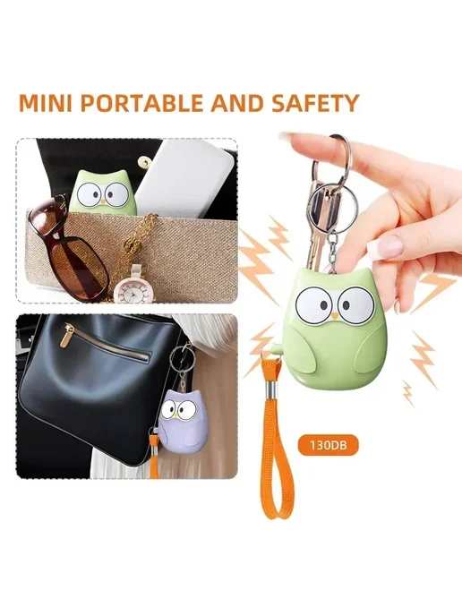 Нет бренда Сигнализация для самообороны Owl, PURPLE, розовый, фото 5