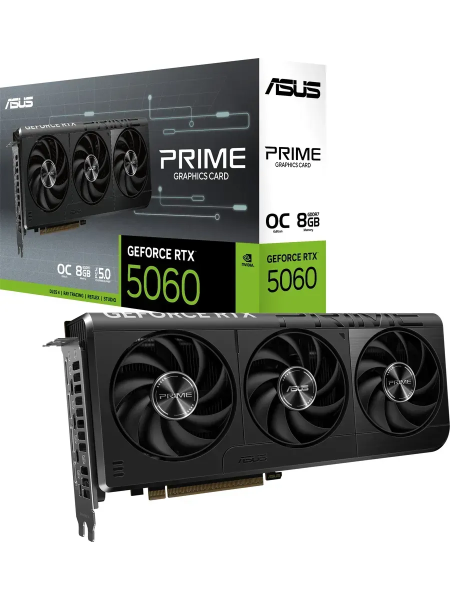 Asus Видеокарта GeForce RTX 5060 PRIME OC Edition