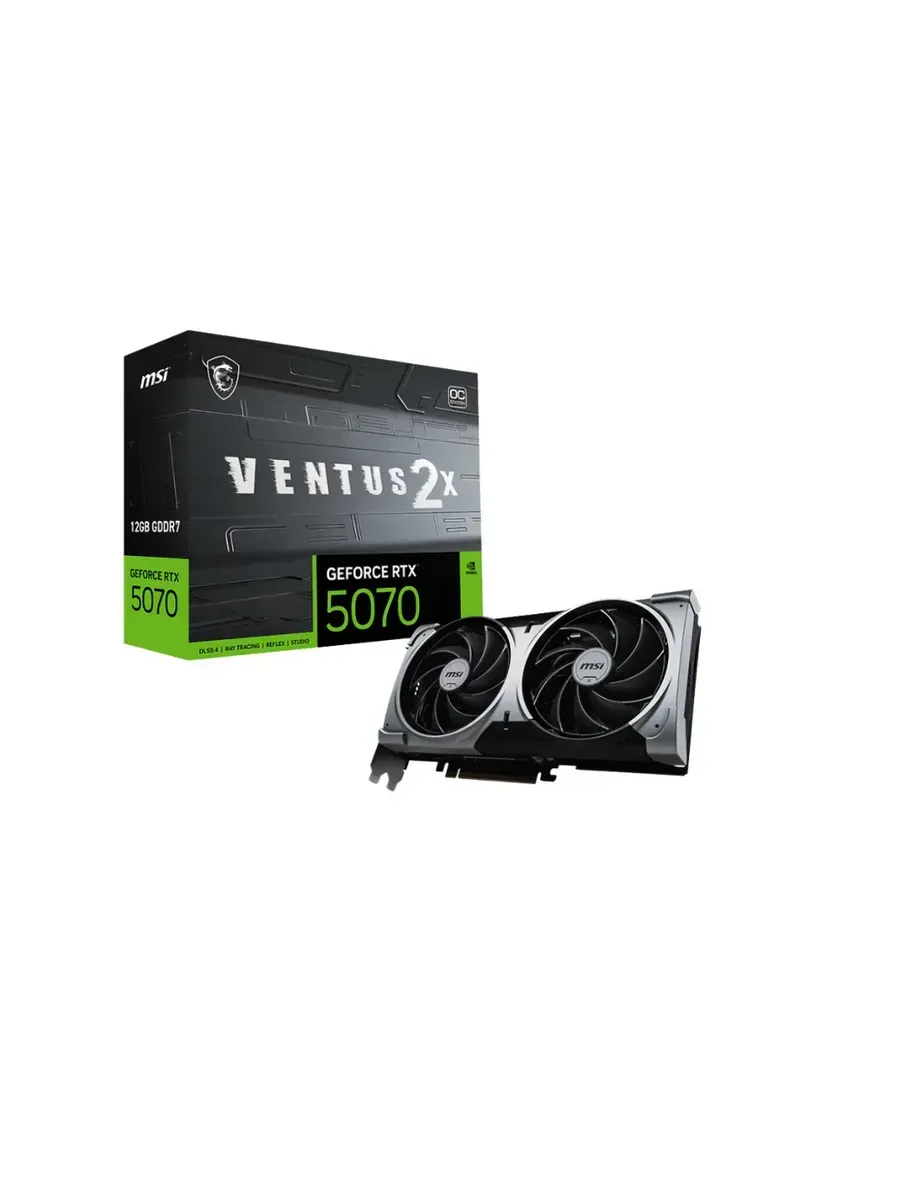 MSI Видеокарта GeForce RTX 5070 12GB VENTUS 2X OC