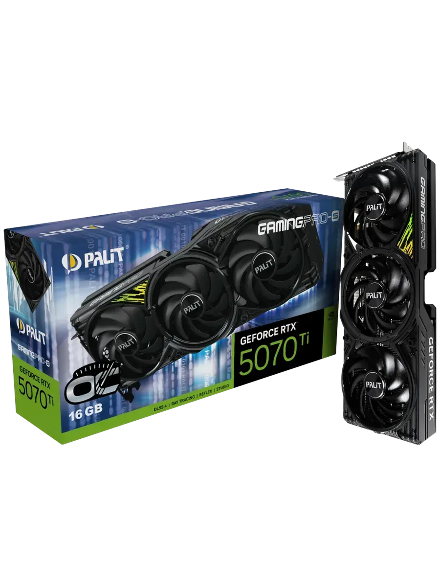Palit Видеокарта RTX5070Ti GAMINGPRO-S OC 16GB