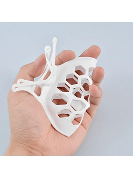 5шт многоразовых 3D масок с поддержкой, внутр. крепление (бе, 5 шт, фото 4