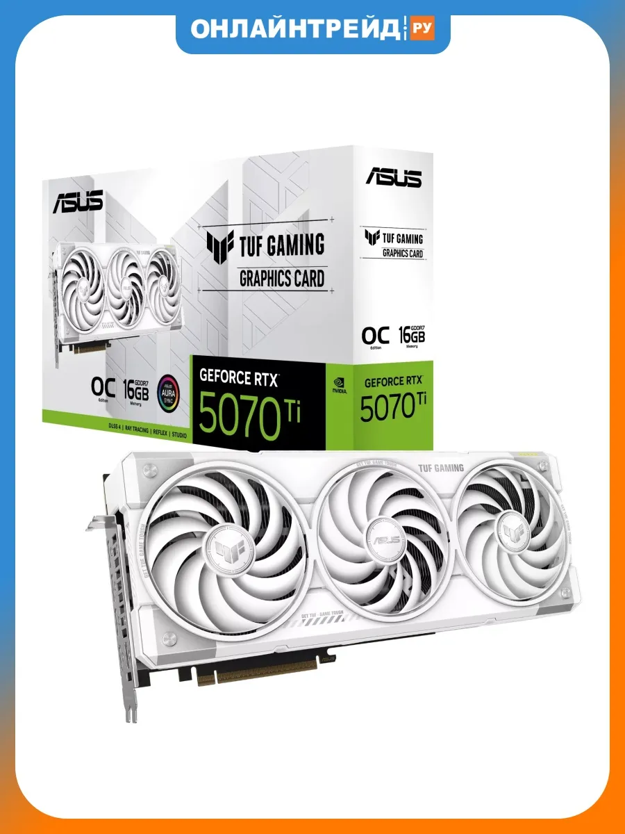 Видеокарта GeForce RTX 5070 Ti TUF GAMING WHITE OC 16G Asus 1194484529 купить в интернет‑магазине Wildberries