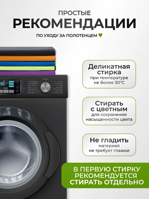 Canopy Полотенце быстросохнущее из микрофибры 50х100 для спортзала, синий, фото 7