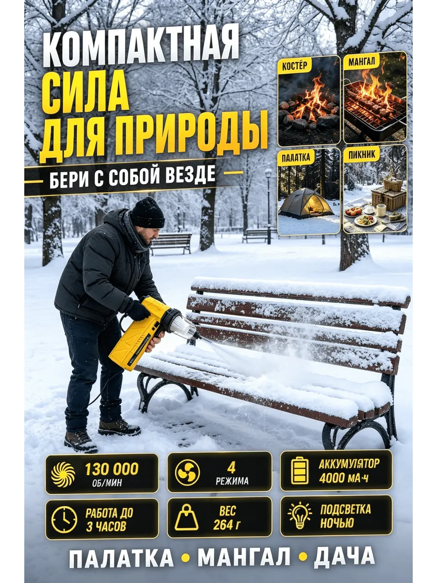Фен для авто и для мангала