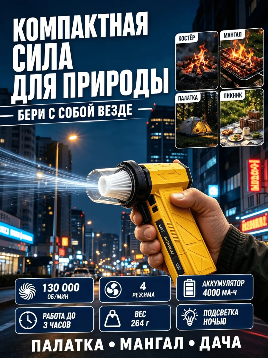 Фен для авто и для мангала