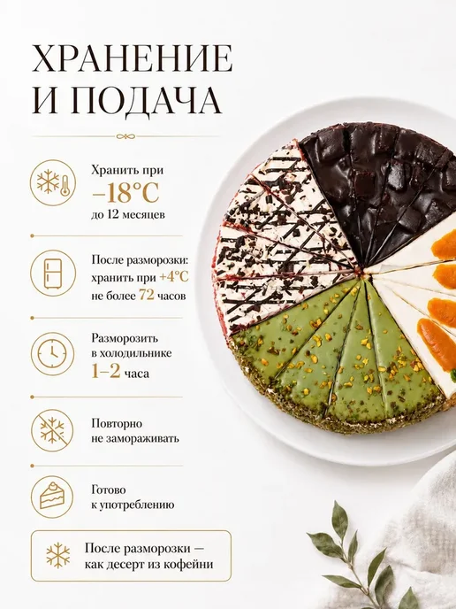Dessert Fantasy Торт Брусничный с белым шоколадом, 800 гр, 2600 г, фото 7