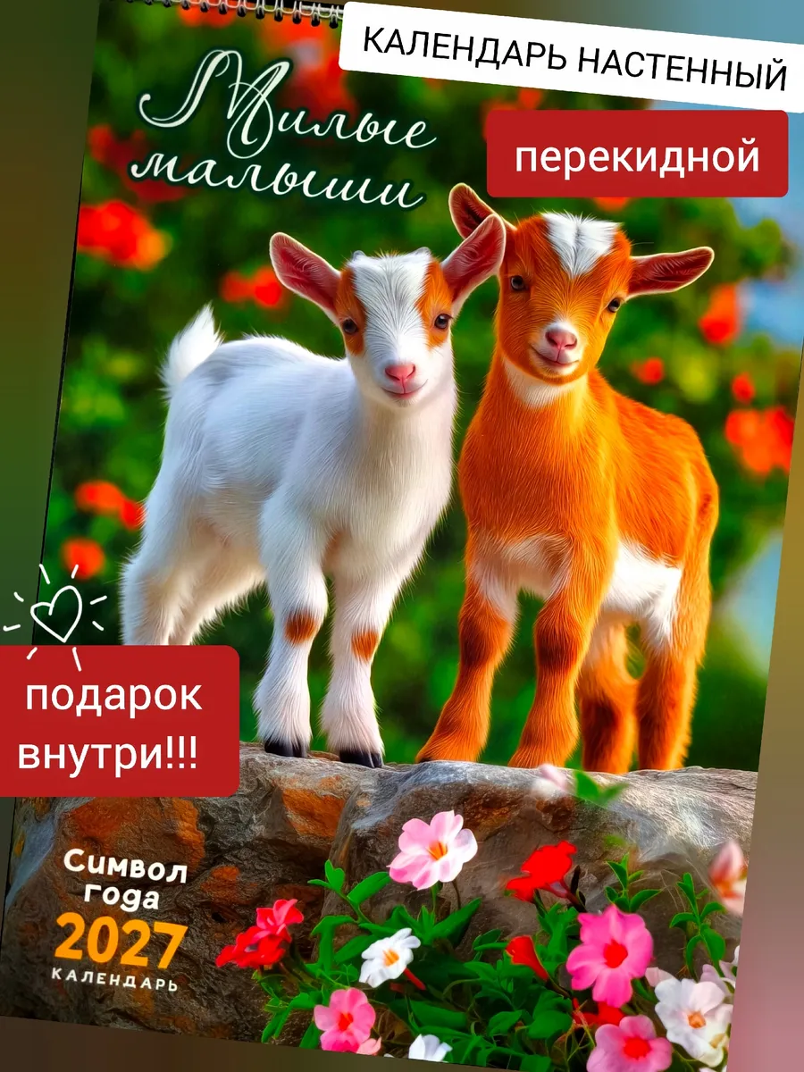 Перекидной настенный календарь на ригеле на 2027 год