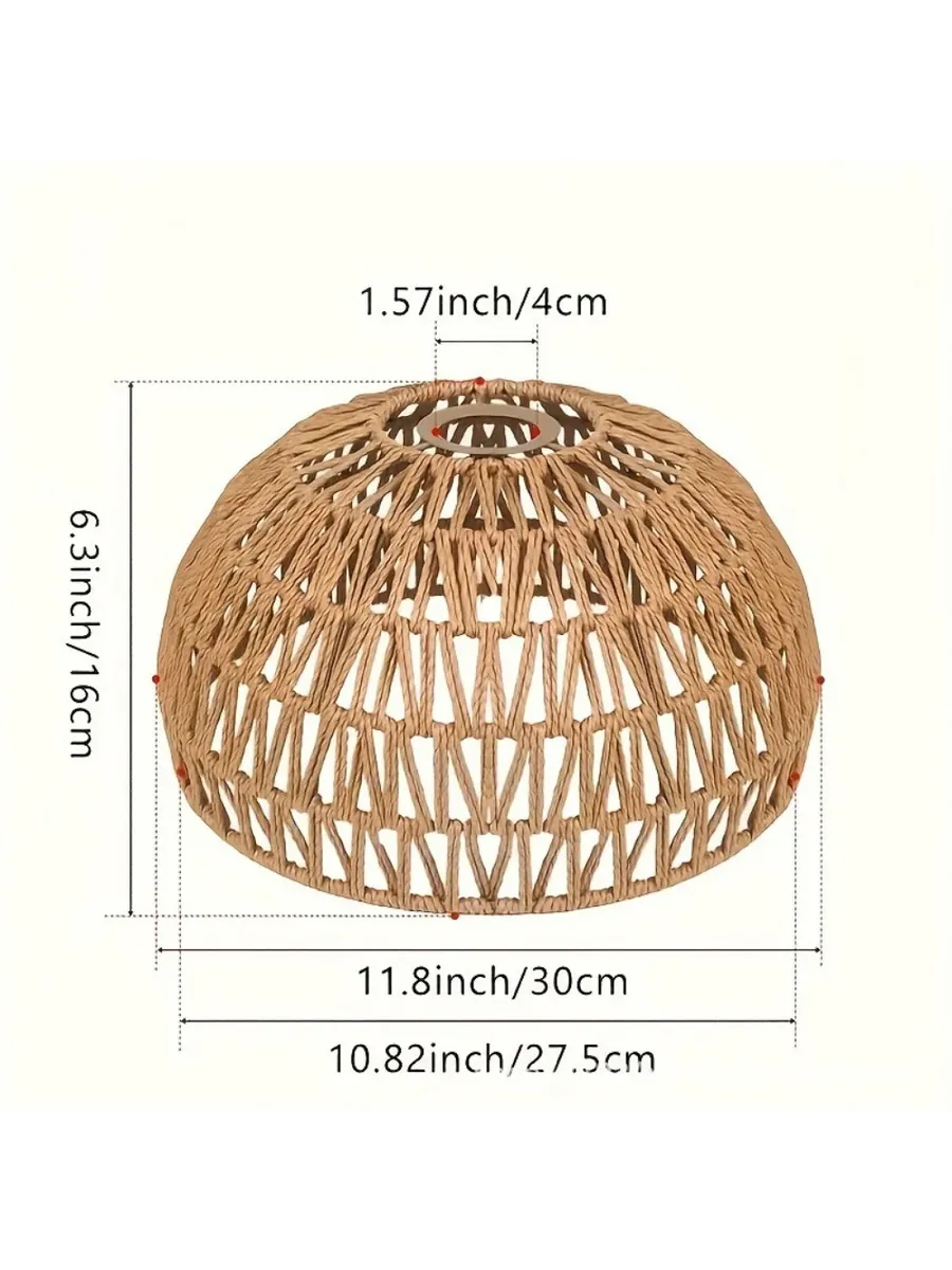 Плетеный абажур Woven Lampshade 8