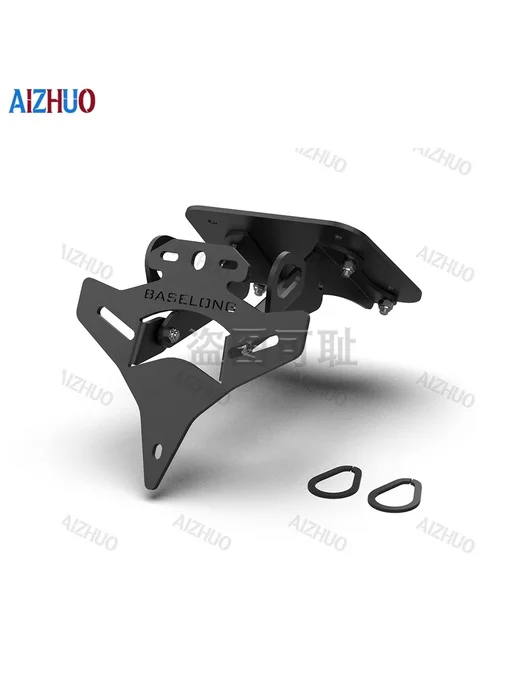 AIZHUO Держатель номерного знака (кронштейн) для мотоциклов Yamaha, черный, фото 6