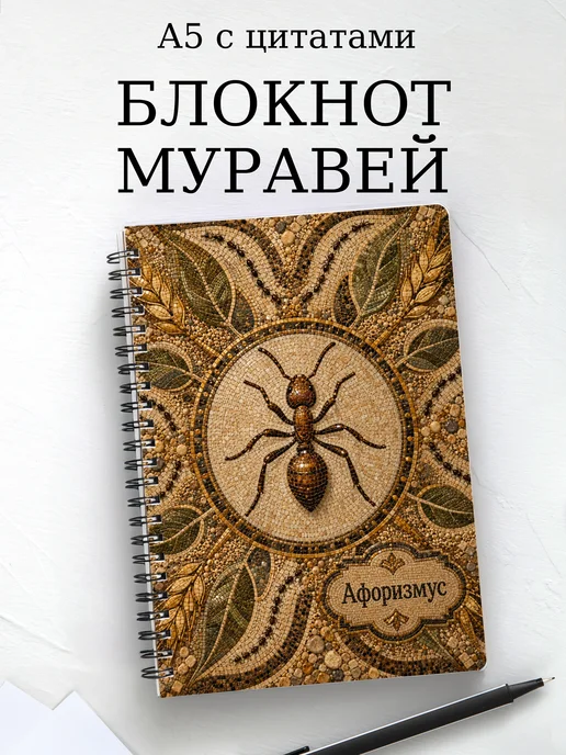 Блокнот Муравей с мотивирующими цитатами