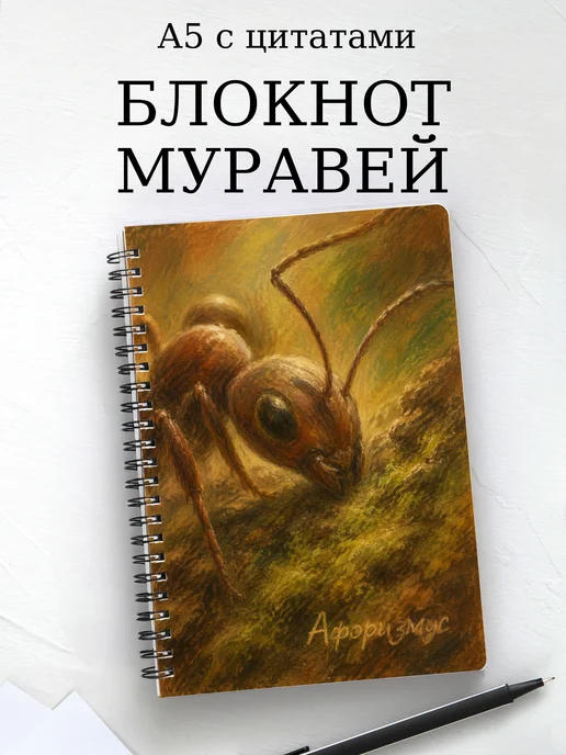 Блокнот Муравей с мотивирующими цитатами