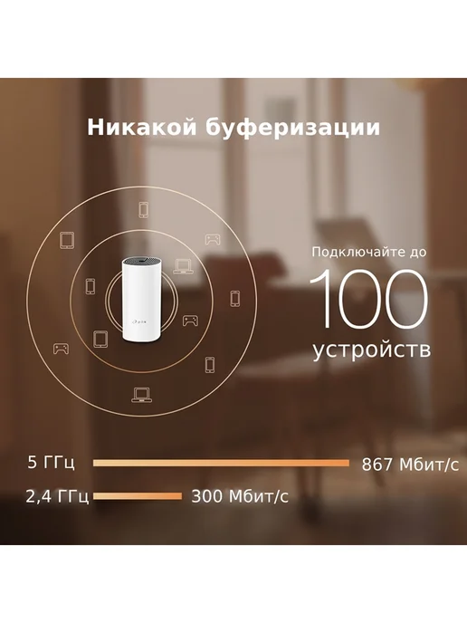 TP-link Mesh система wifi Whole-Home Mesh Deco E4 802.11ac (3-pack), вариант, фото 5