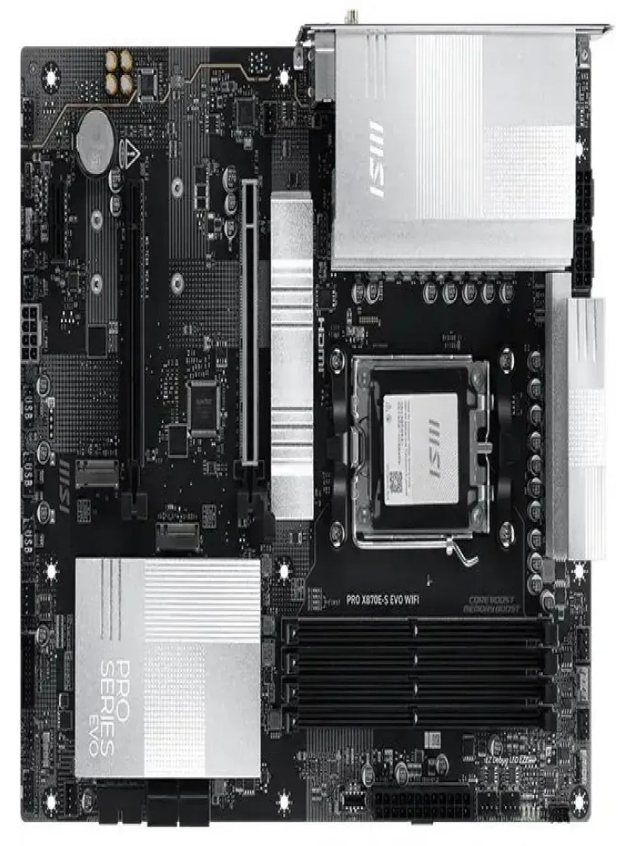 MSI Материнская плата PRO X870E-S EVO WIFI AM5 4xDDR5 4xSATA