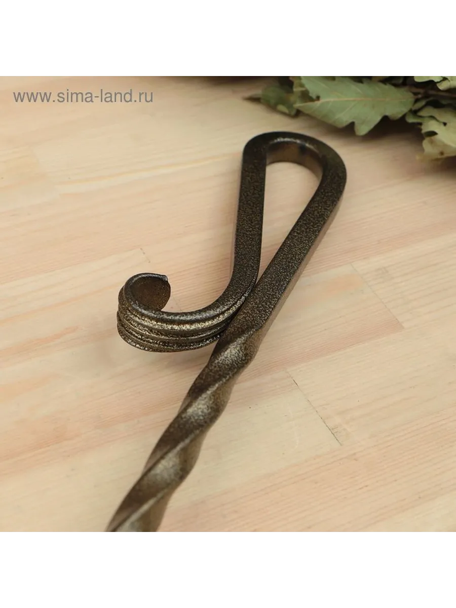 Кованый совок для золы, 71х11 см