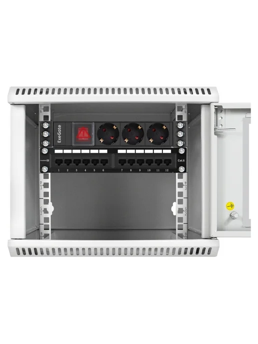 EXEGATE Шкаф телекоммуникационный EC-WM-6U.280.G.GREY (EX298623RUS), серый, фото 2