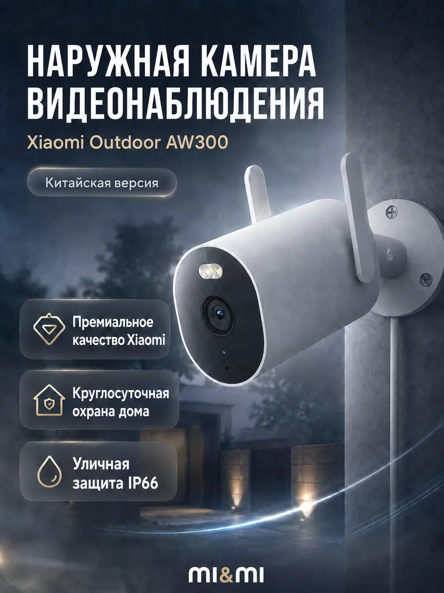Камера наружного наблюдения Xiaomi Outdoor AW300 CN