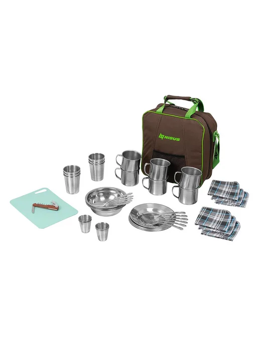 Nisus Набор для пикника Picnic на 6 персон коричневый (N-PCB-6), коричневый, фото 2