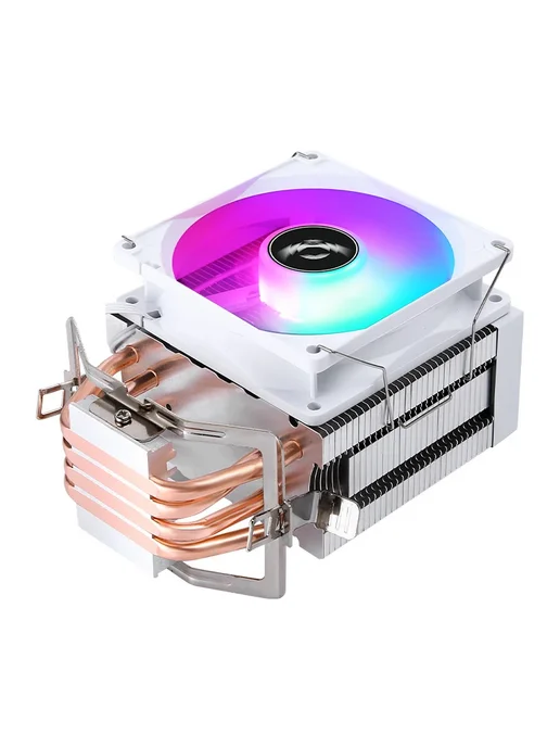 QiuzAim Охладитель CPU 6 Heat Pipes, 2Fan, 3Pin, RGB, 90x98x136 мм, argb, фото 5