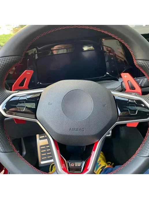 Нет бренда колесо DSG Paddle Shifter Extend Volkswagen For Type B Red, красный, фото 6