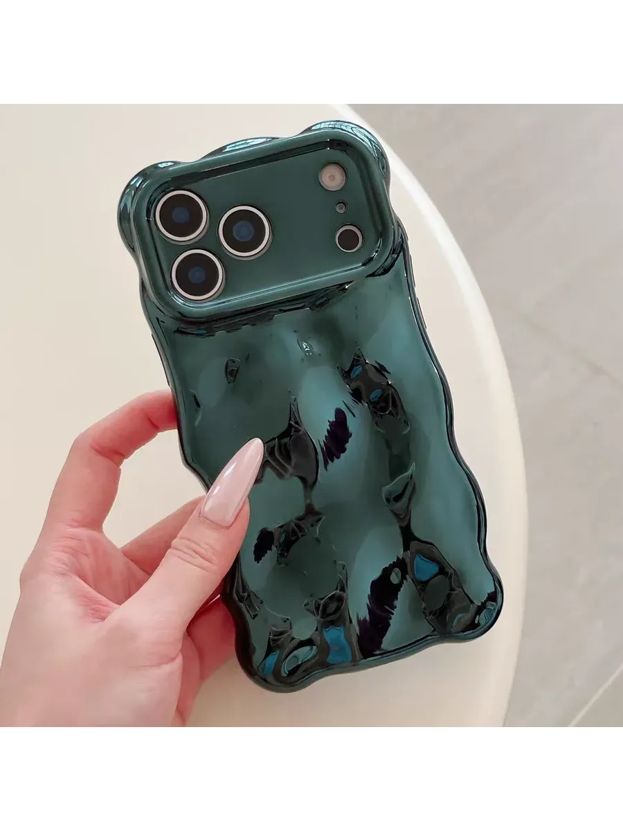 Зеленый чехол Bubble Shell для iPhone 13 Pro