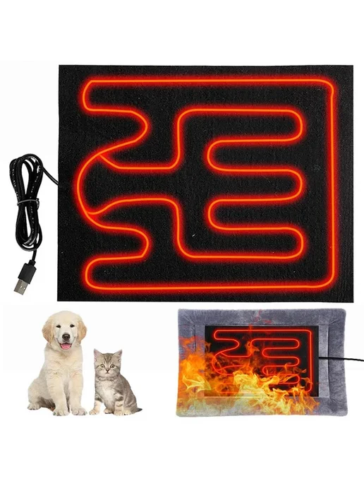 Коврик с подогревом USB для людей и животных, 10W, 10 Вт, фото 6