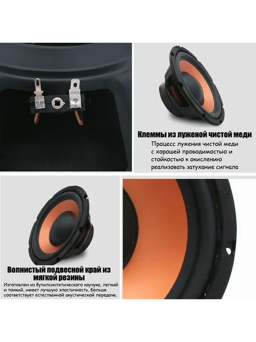 Сабвуфер AiteFeir AT-W10 16.5см (6.5", 350Вт) AiteFeir, 350 Вт, фото 4