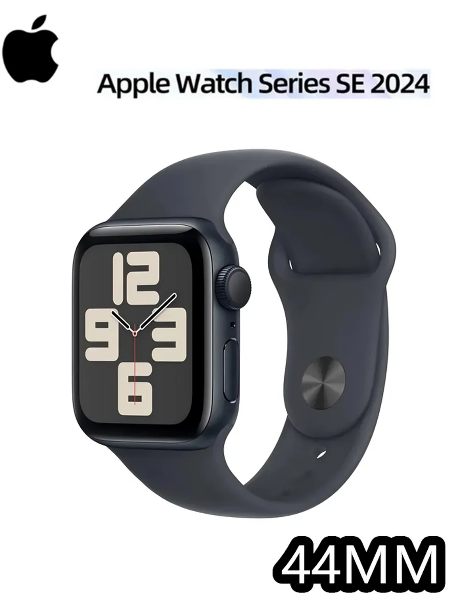 Apple Смарт-часы Watch SE2 2024,44MM,чёрный,GPS