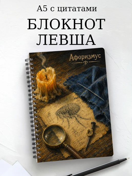 Блокнот Левша с мотивирующими цитатами