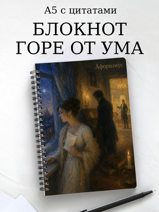 Блокнот Горе от ума с мотивирующими цитатами