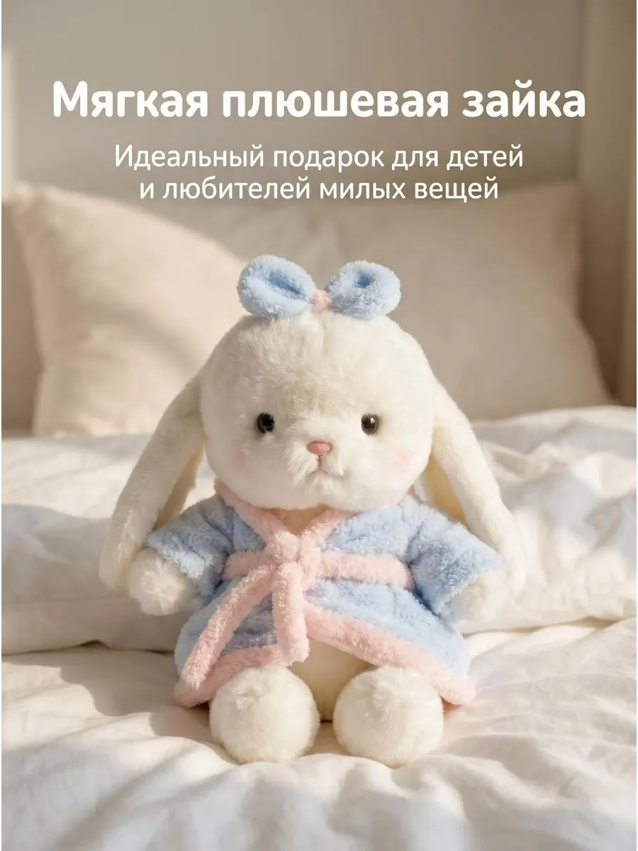Зайка игрушка мягкая