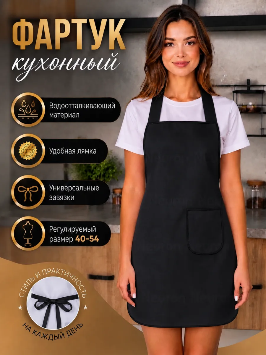 Фартук кухонный рабочий универсальный