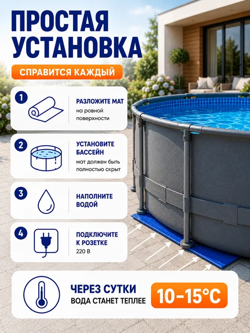 Водонагреватель для бассейна электрический, вариант, фото 6