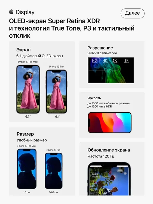 Смартфон Apple iPhone 13 Pro 512 ГБ (восстановленный), черный, фото 8