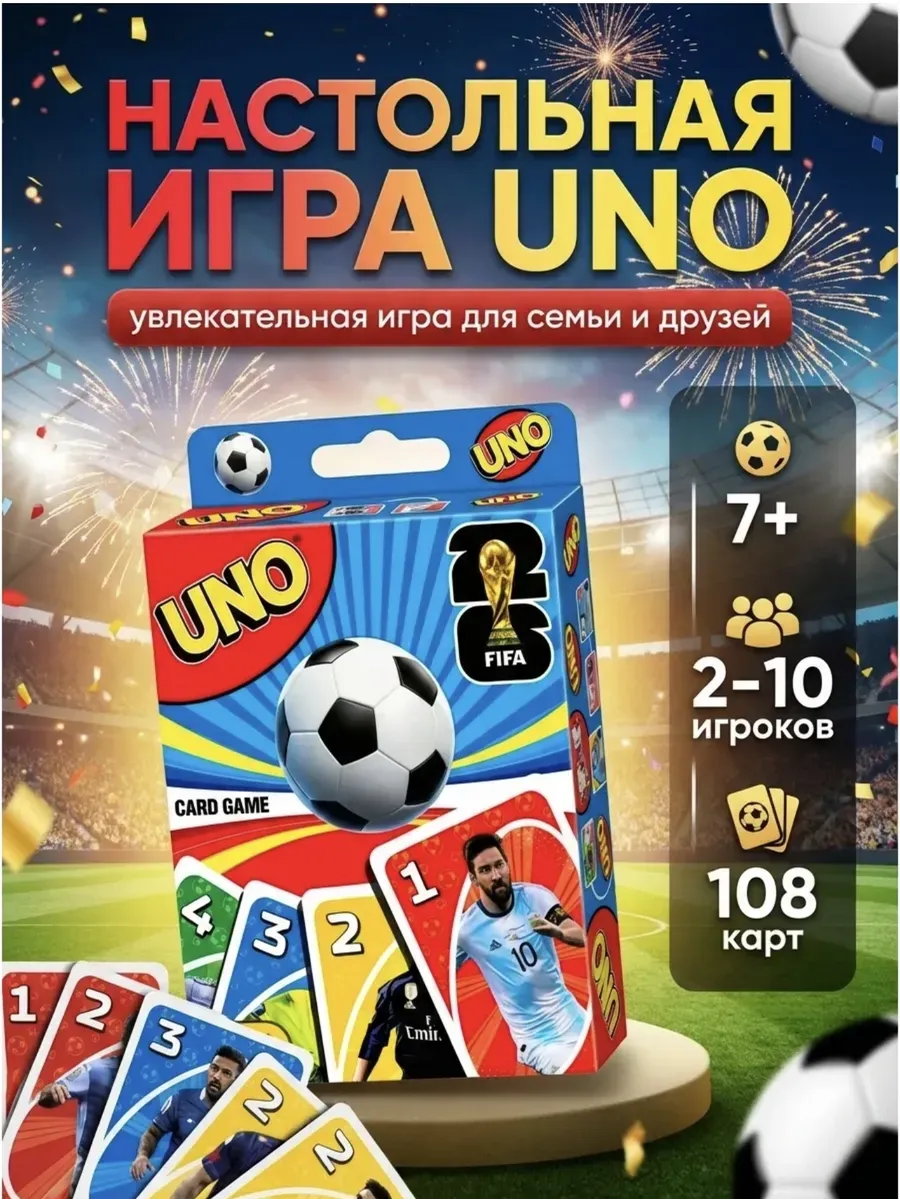 УНО Настольная игра UNO Футбол
