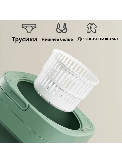 Складная стиральная машина 8 л встроенная в студенческое, 8 л, фото 3