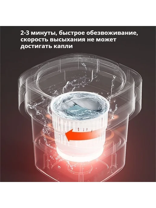 Складная стиральная машина 8 л встроенная в студенческое, 8 л, фото 4