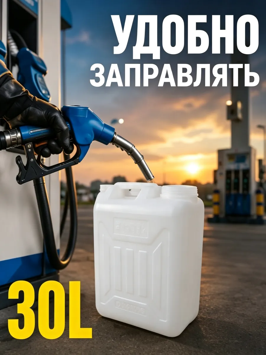 канистра для бензина 30л пластиковая