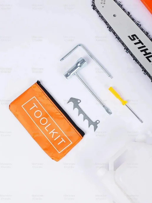 stihl Бензопила цепная бензиновая, оранжевый, фото 8