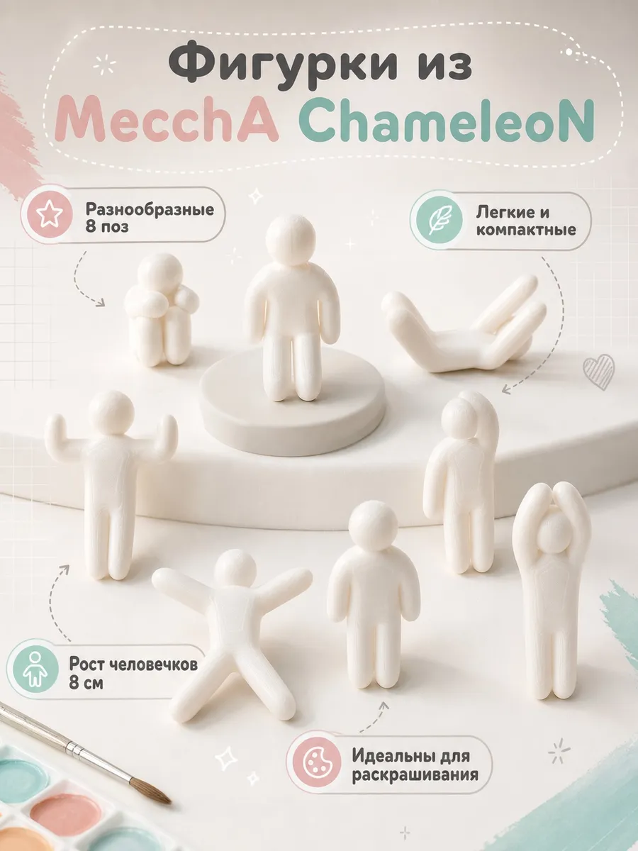 Фигурки человечков для раскрашивания из MecchA ChameleoN