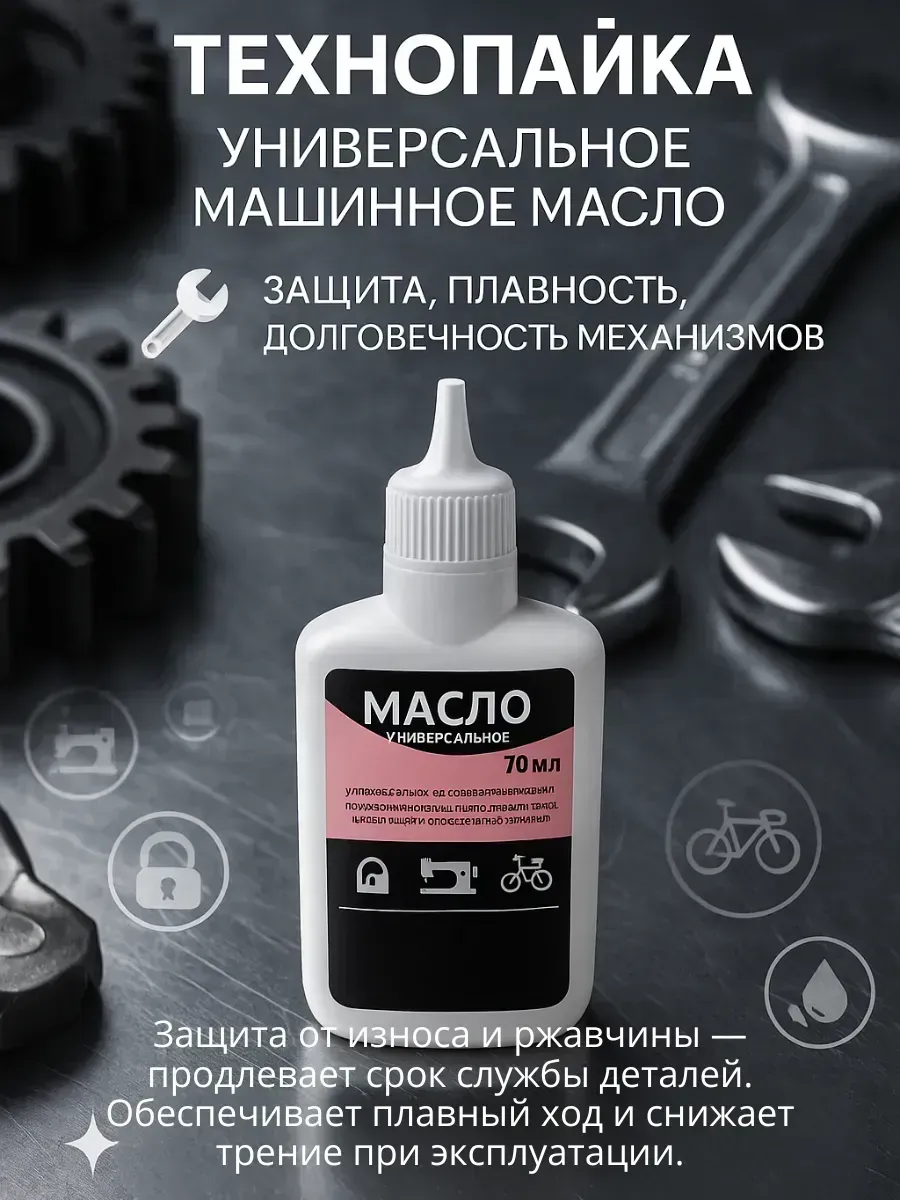 Универсальное масло смазка для швейных машин и техники