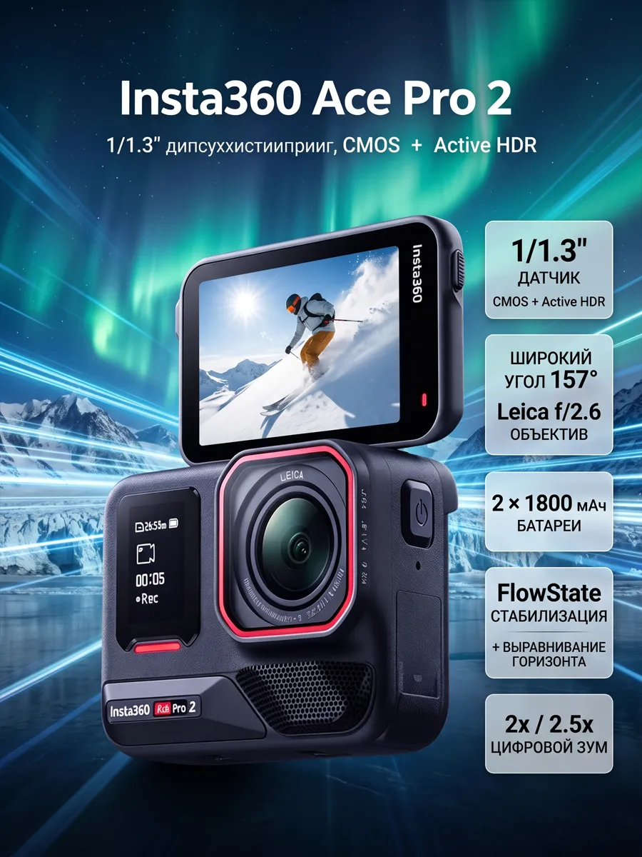 Экшн-камера Insta360 Ace Pro 2 FlowState
