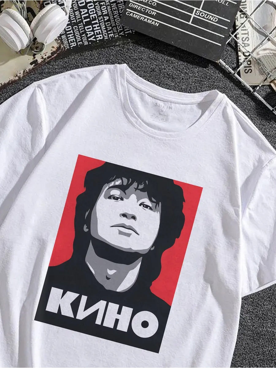 Футболка с принтом группа Кино