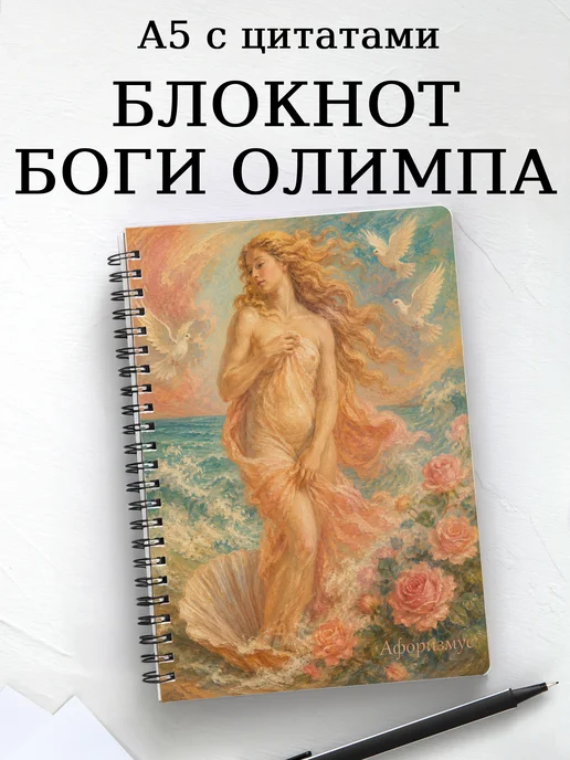 Блокнот с олимпийскими богами