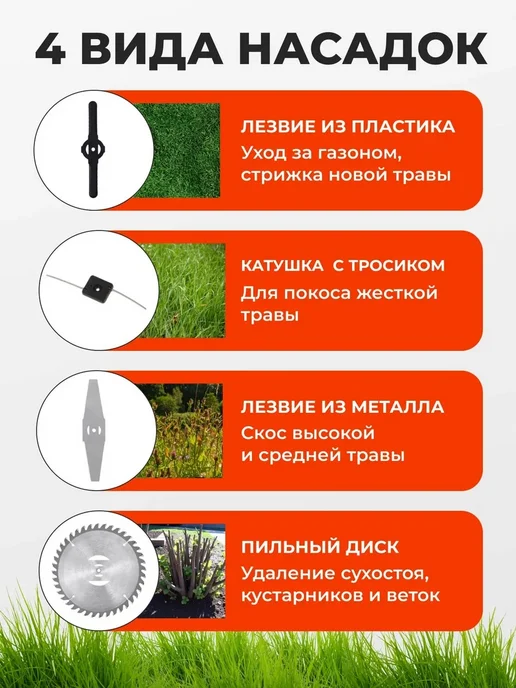 CARVER Газонокосилка электрическая лёгкий прочный корпус, вариант, фото 5