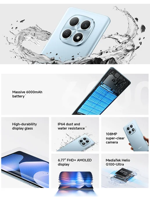 Смартфон Xiaomi Note 15 8/256 ГБ, черный, фото 2